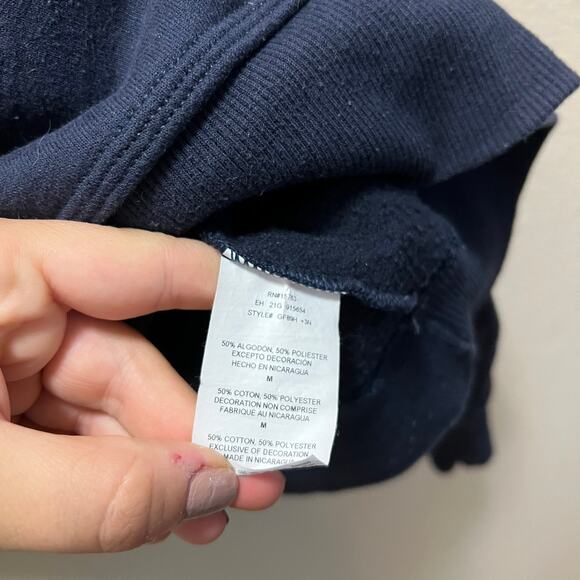 Champion Authentic Athleticwear Hoodie Sweatshirt Jacket Blue Cotton Pullover M - Picture 6 of 6